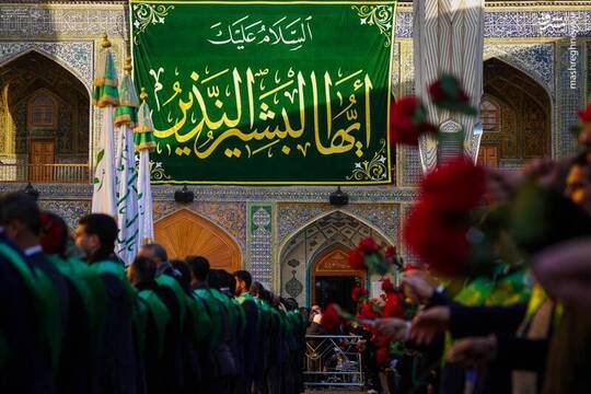 حال و هوای حرم امیرالمومنین در روز عید مبعث