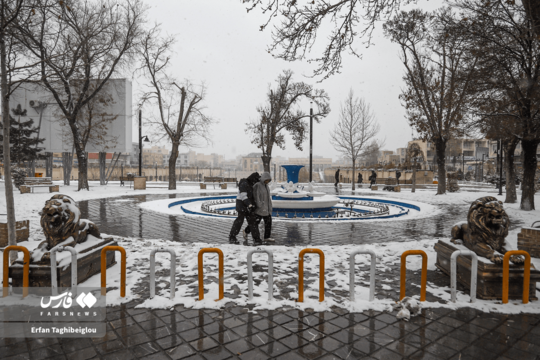 بارش برف در زنجان سبب سفید پوش شدن شهر شد و جلوه ویژه‌ای به آن بخشید.