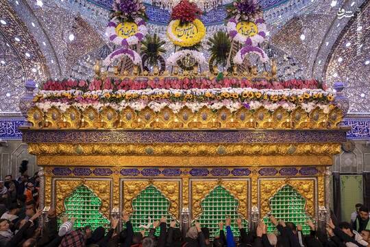 حال و هوای ضریح حضرت عباس(ع) در سالروز ولادتشان