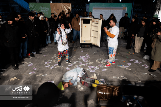 چهارمین روز از تئاتر خیابانی فجر در پهنه رودکی