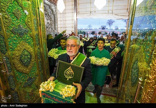 مراسم اعیاد شعبانیه در حرم مطهر حضرت شاهچراغ(ع)
