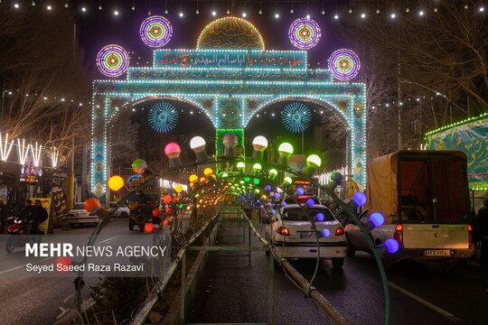 آذین بندی خیابانهای شهر تهران به مناسبت نیمه شعبان ۱۴۰۴