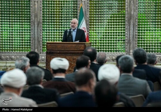 مراسم تجدید میثاق رئیس و نمایندگان مجلس با آرمان‌های امام خمینی(ره)