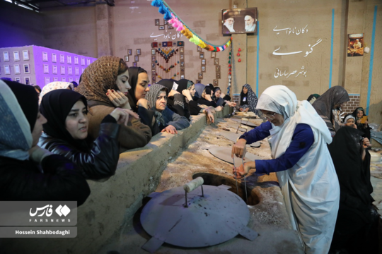 برپایی تنورخانه ایران در جشن نیمه شعبان قم