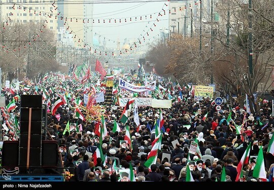 راهپیمایی 22 بهمن در مشهد