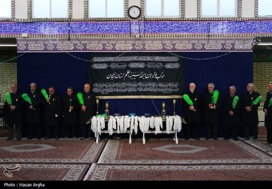 آئین غبارروبی حسینیه اعظم زنجان به مناسبت آغار ماه مبارک رمضان