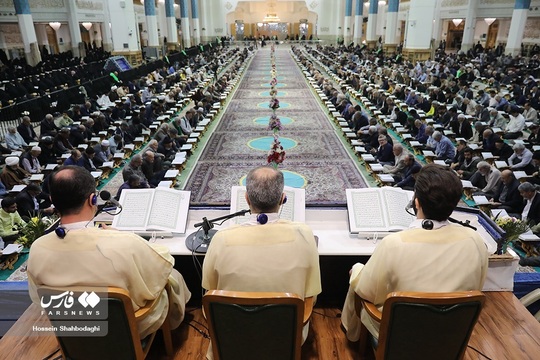 آیین ترتیل خوانی قرآن کریم در حرم حضرت معصومه(س)