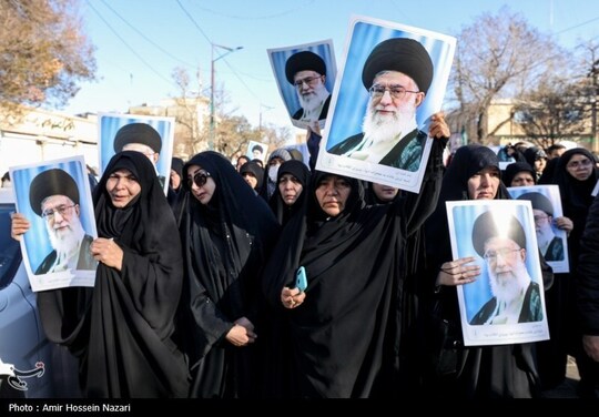 تجمع سوگواران رهبر شهید انقلاب در قزوین