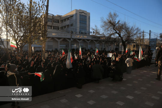 تجمع انتقام‌جویی شهادت رهبر معظم انقلاب در کرمانشاه