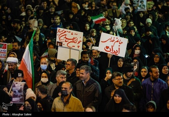 مراسم هفتمین روز شهادت رهبر شهید انقلاب در بجنورد