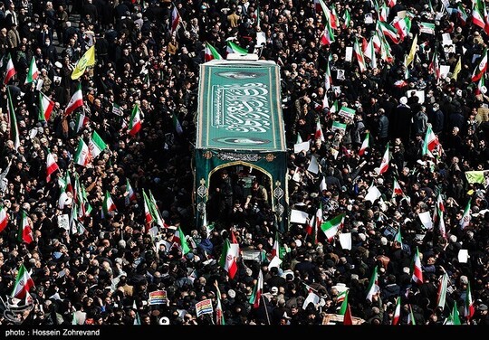 تشییع فرماندهان شهید و شهدای جنگ رمضان.