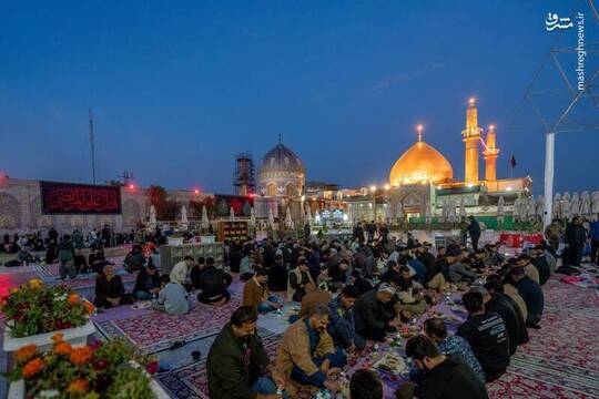 سفره‌های افطار در اطراف حرمین سامرا