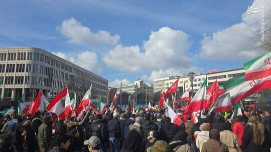 تجمع‌ حمایت از ایران در هانوفر آلمان