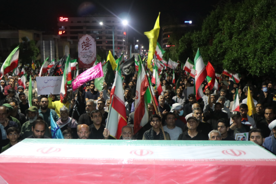تشییع شهید حسین قاسمی  در بندرعباس