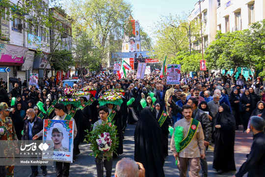 پیکر مطهر شهید ابوالفضل زمانی آریمی از شهدای تجاوز آمریکایی-صهیونی با حضور خانواده، مسئولین، دوستان و مردم قدرشناس مازندران در ساری تشییع و در روستای زرین‌آباد به خاک سپرده شد.