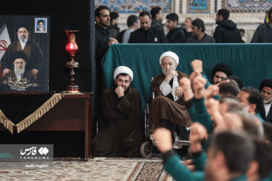 آیین بزرگداشت چهلمین روز شهادت رهبر شهید انقلاب، با حضور امت حزب‌الله، در حرم مطهر رضوی برگزار شد.