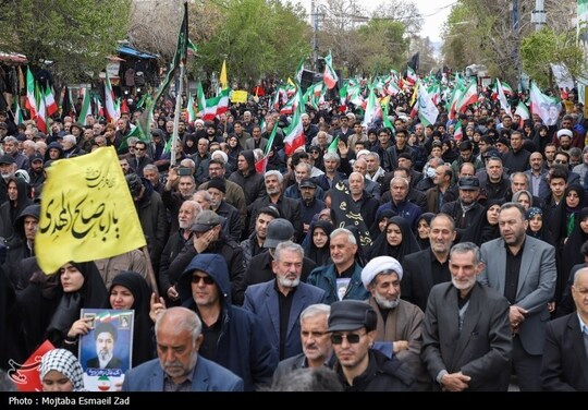 مراسم عزاداری چهلمین روز شهادت رهبر انقلاب در ارومیه