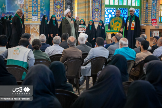 حضور خادمان رضوی در گلزار شهدای سرخه