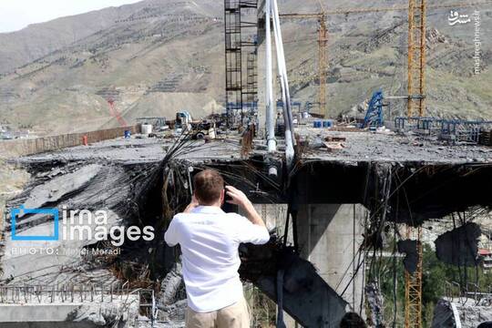 بازدید جمعی از فعالان رسانه ای خارجی از پل B۱ کرج