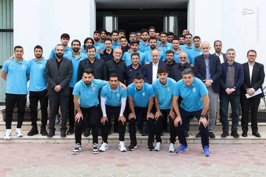 بازدید رئیس جمهور از اردوی آماده سازی تیم ملی فوتبال