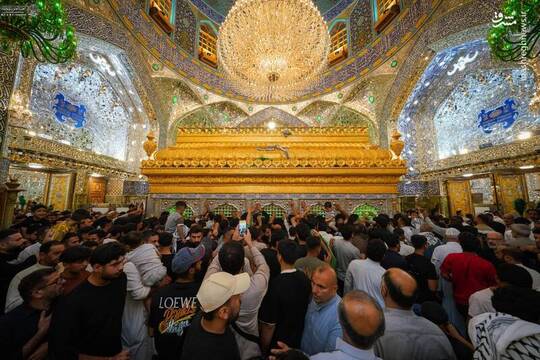 حال و هوای اطراف ضریح امیرالمومنین در روز عید قربان